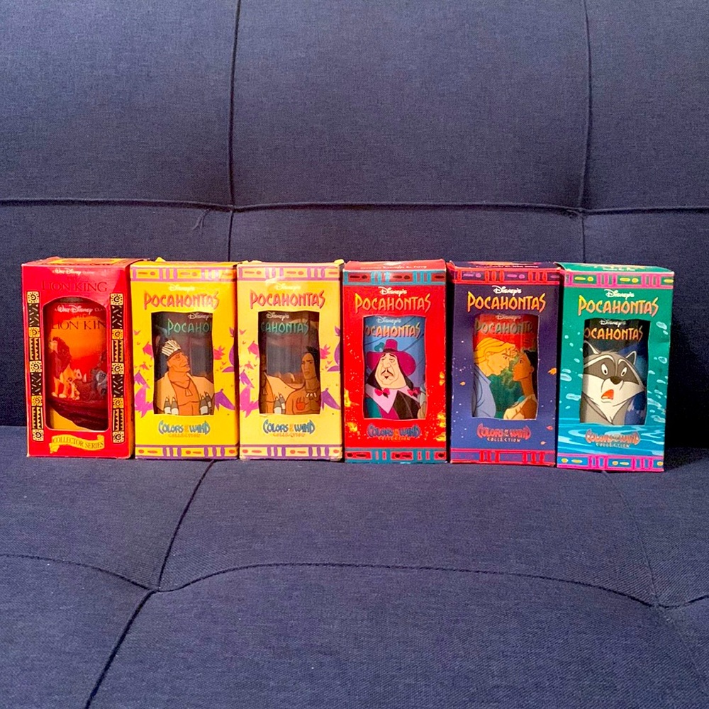Vintage Burger King Disney Collector Cup Set